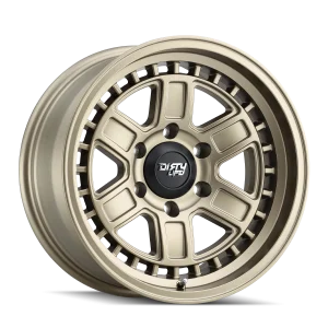 Dirty Life – CAGE – Gold – 17″x8.5″ -6mm – All weather Wheels – 9308-7873MGD